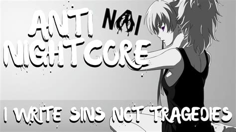 Anti Nightcore I Write Sins Not Tragedies Panic At The Disco Youtube