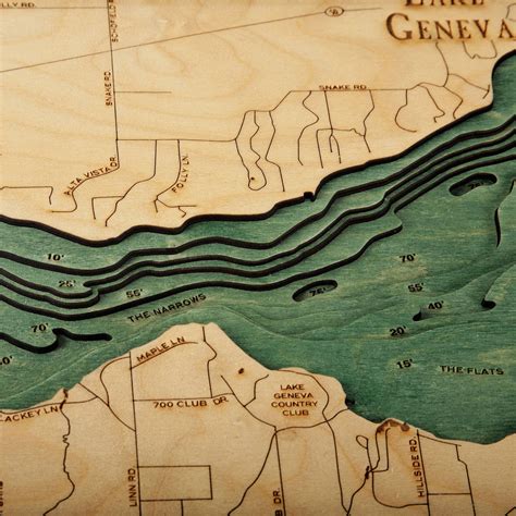 Lake Geneva Depth Map