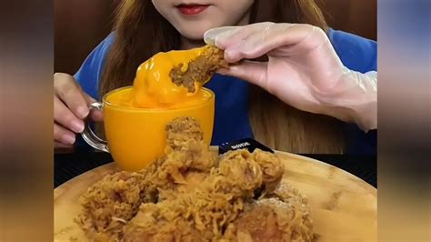 ASMR MUKBANG KFC FRIED CHICKEN SCARLET ASMR YouTube