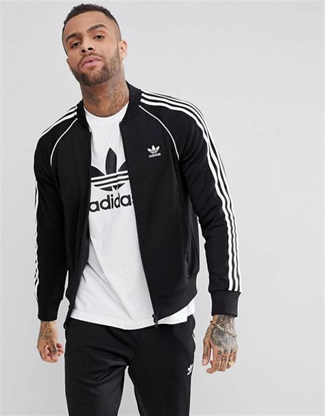 Adidas Originals Superstar Track Jacket In Black Asos Adidas Jacket Outfit Adidas Outfit