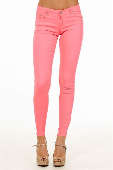 Hot Pink Skinny Jeans Pink Skinny Jeans Neon Pink Jeans Skinny Jeans