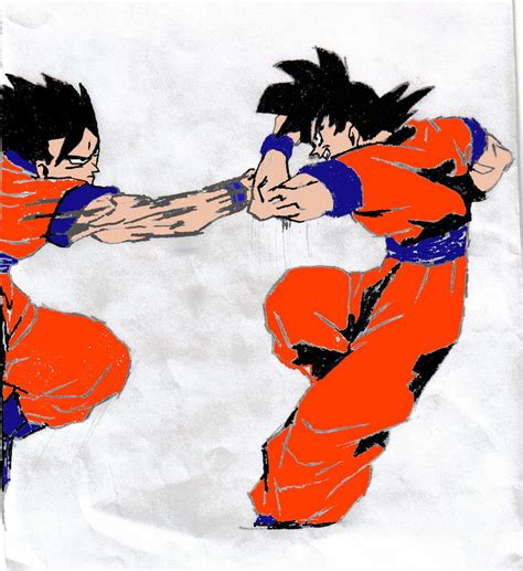 Gohan Vs Goku By Chance24 On Deviantart