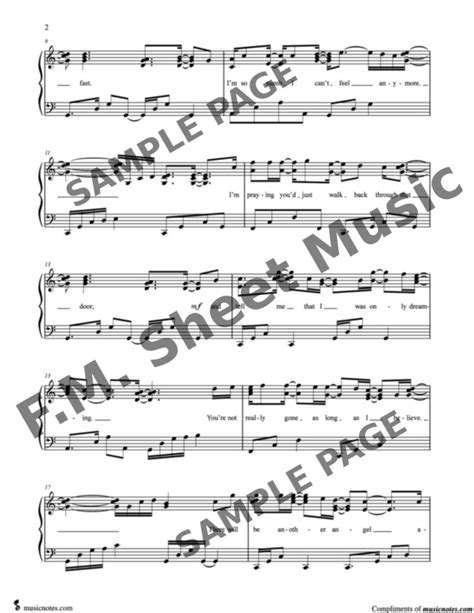 Jealous Of The Angels Intermediate Piano By Jenn Bostic Fm Sheet