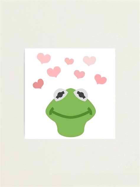 Kermit The Frog Heart Meme Photographic Print For Sale By Aestanip