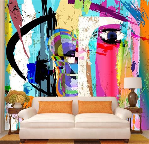 Customize Wall Mural Abstract Painting Abstract Colorful Abstract