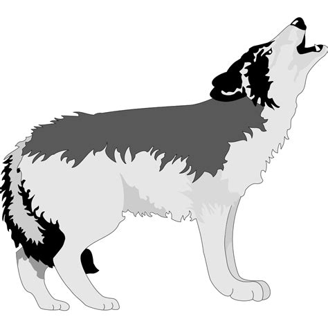 Howling Black And Gray Wolf Png Svg Clip Art For Web Download Clip