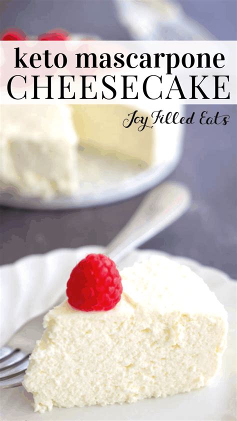 Mascarpone Cheesecake No Bake 3 Ingredients Low Carb Keto Gf