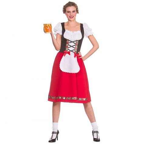 traditional bavarian beer girl adult costume ladies costumes from a2z fancy dress uk