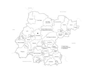 Mapa De Guanajuato Gratis Con Nombres En PDF Y Con Los 46 Municipios