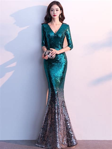 [9 ] turquoise sequin dresses women dresses