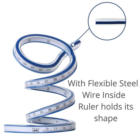 Mr Pen Ruler Flexible Curve Ruler 24 Inch Ruler Rulers For Drawing