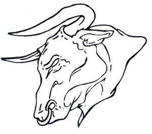 The #1 tattoo blog in 2020 | bullseye tattoos. Blue Ink Taurus Zodiac Tattoo Sample » Tattoo Ideas