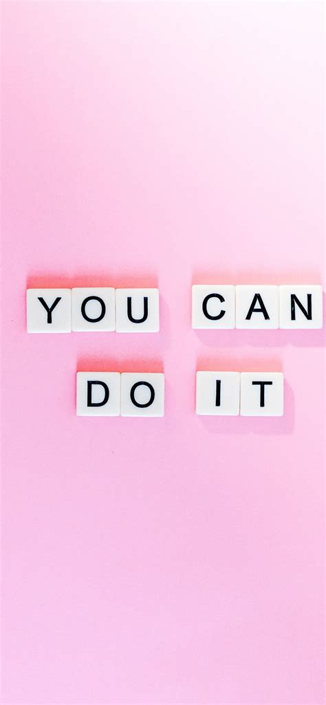 You Can Do It Wallpaper 4k Pink Background