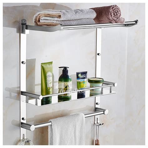 They function beautifully and very elegantly and ensure that everything is carefully put away. 3 Layer Stainless Steel Wall Bathroom Shelves Silver/Gold