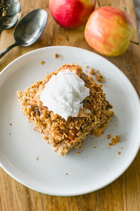 Apple Crumble Baked Oats Delicious Breakfast Recipes Yummy Food