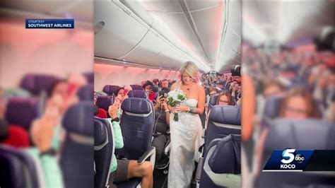 oklahoma city couple going viral after impromptu wedding on southwest flight youtube
