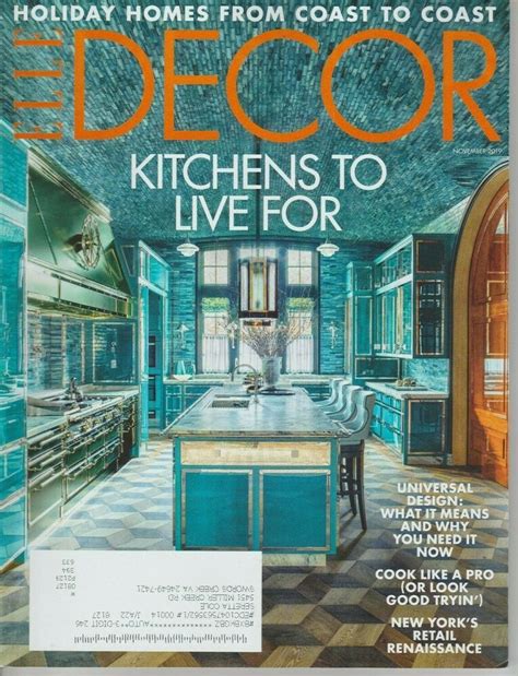 Elle Decor Magazine November 2019 Kitchens To Live For Elle Decor