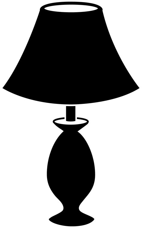 Lamp Clipart Black And White Free Download On Clipartmag