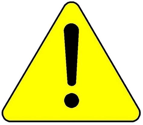 Yellow Warning Triangle Clipart Best