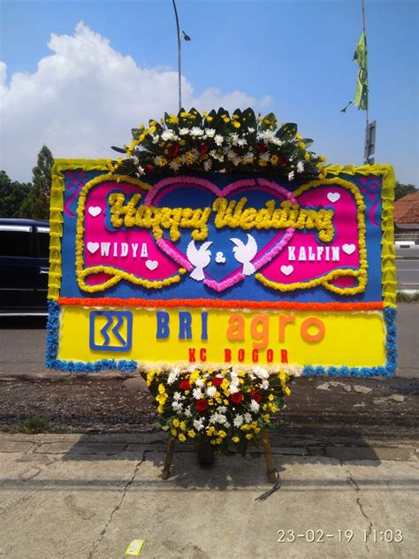 Bunga Papan Happy Weeding Murah Di Cakung Toko Bunga Cakung