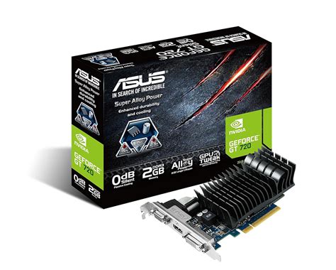 Asus Nvidia Geforce Gt 720 Silent 2 Gb Gddr3 Pci Express 20 Graphics