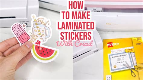 How To Laminate Stickers With Cricut Youtube