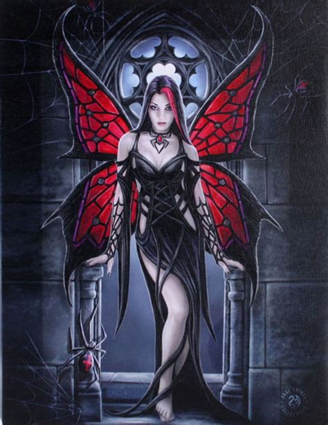Gothic Spider Fairy Wall Plaque Art Print Anne Stokes Fantasy