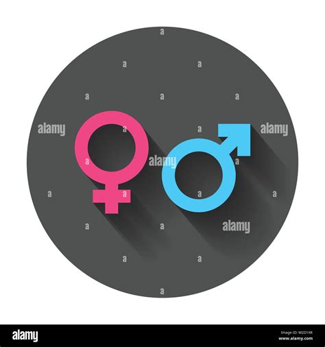 Signo De Igualdad De Género Vector Icono Los Hombres Y Las Mujeres