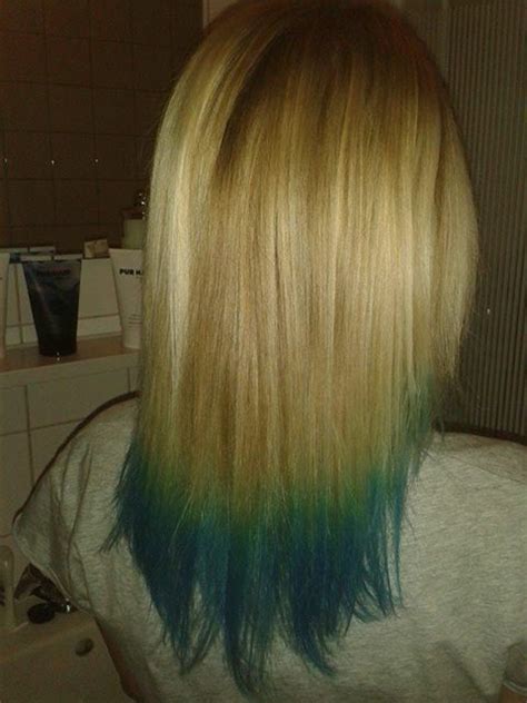 Ik Heb Mijn Haar Puntjes Blauw Laten Verven Super Leuk Blue Hair Mijn Haar Haar