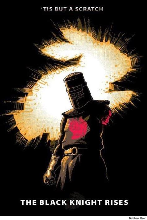 The Black Knight Always Triumphs Monty Python Blackest Knight