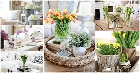 How to decorate a coffee table. Spring Coffee Table Decor! See How They Did It!