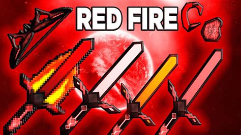 Minecraft Pvp Texture Pack Red Fire Hcf 17x18x19x Youtube