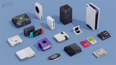 Low Poly Consoles Rblockbench