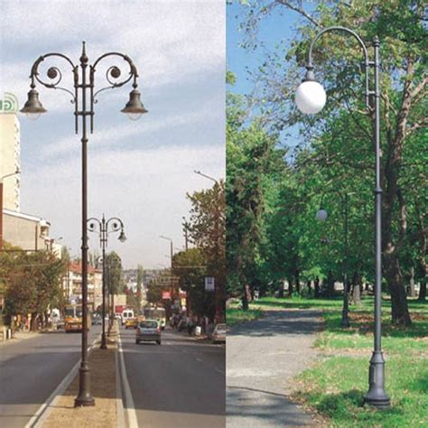Retro Street Lighting Outdoor Aluminum Lamp post for sale