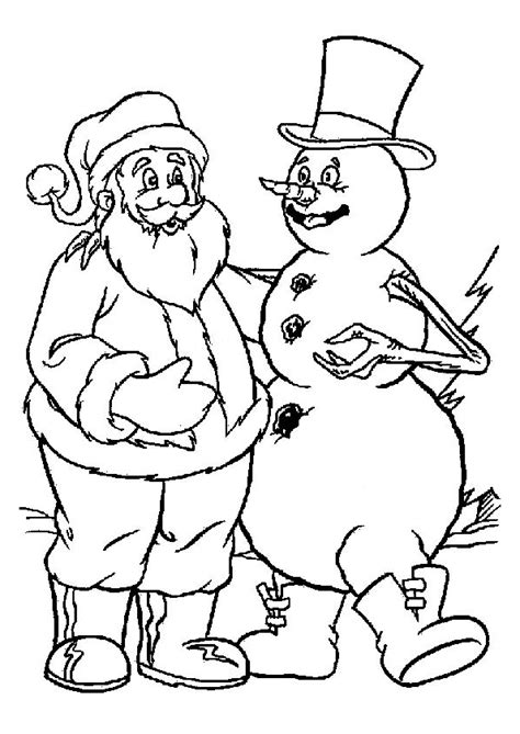 Ce dessin a été mis à la disposition des internautes le 07 février 2106. Coloriage noel bonhomme pere noel sur Hugolescargot.com
