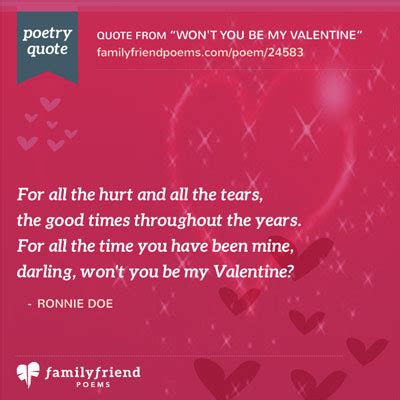Won't You Be My Valentine, Romantic Valentine's Day Poem
