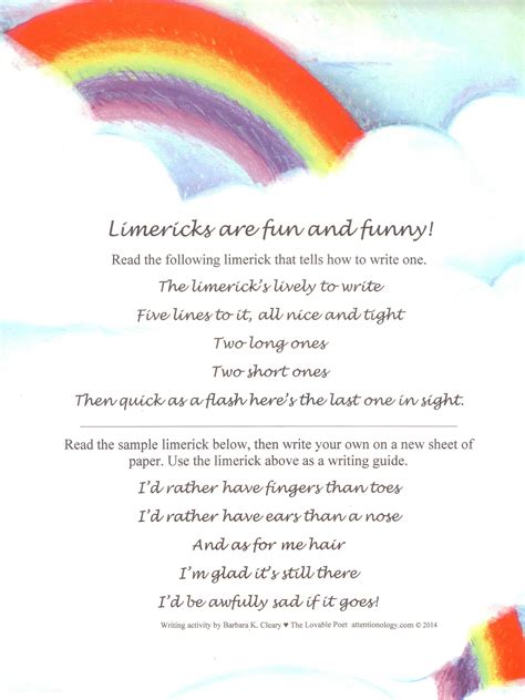 Limerick Poems Funny Irish Limericks Meioambientesuianealves