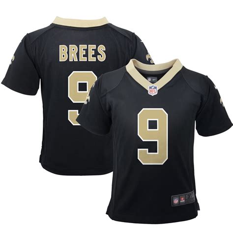 Infant New Orleans Saints Drew Brees Nike Black Team Color Game Jersey