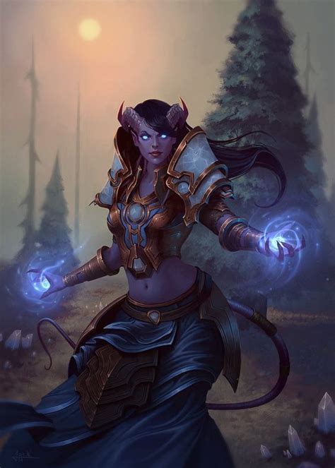 Tiefling Wizard Artwork Warcraft Art Tiefling Sorcerer Fantasy