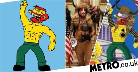 The Simpsons Didnt Predict Qanon Shaman From Capitol Riots Metro News