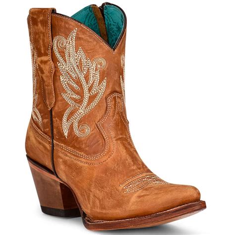 Corral Women S Embroidery Ankle Western Boots Golden Elliottsboots