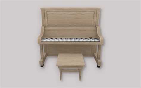 Rh Upright Piano Simplistic Sims 4