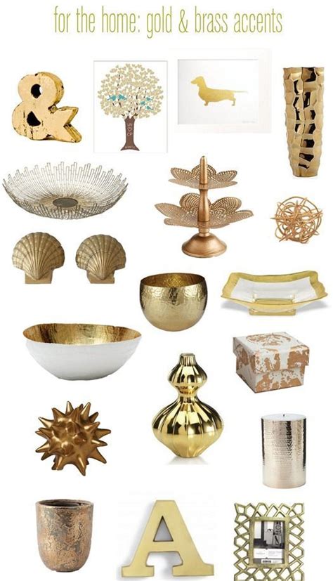 Decorate your mantel with gilded. Touches of Brass & Gold | Gold home decor, Home ...
