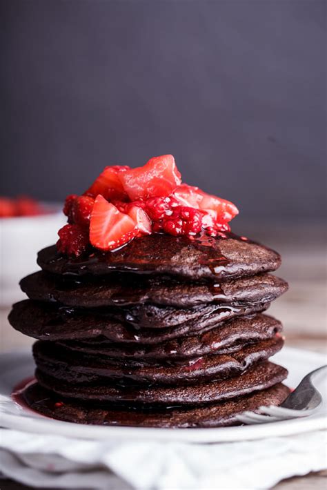 Easy And Healthy Chocolate Banana Oat Pancakes Simply Delicious