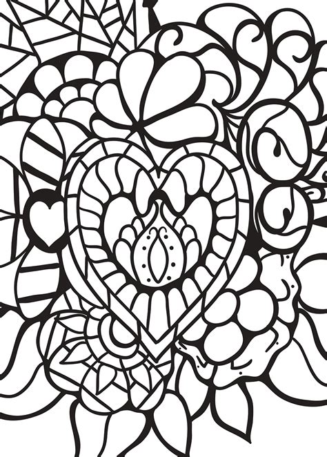 Heart Coloring Pages Printable