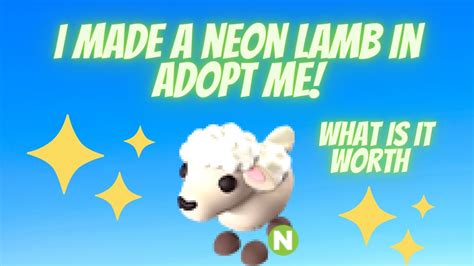 I Made A Neon Lamb In Adopt Me What Is It Worth🤔 Easter Update