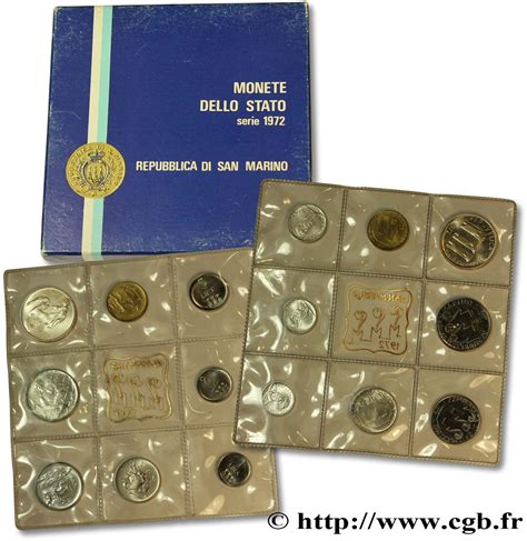 SAINT-MARIN Série FDC 8 Monnaies 1972 Rome fwo_539350 Monde
