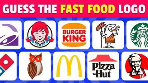Guess The Fast Food Logo Fast Food Logo Quiz Youtube