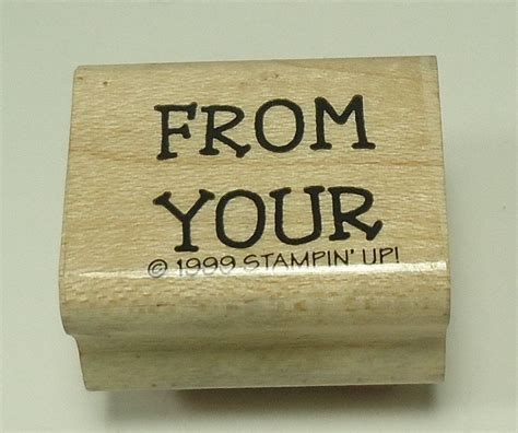 From Your Wood Mounted Rubber Stamp From Stampin Up Etsy Rubber
