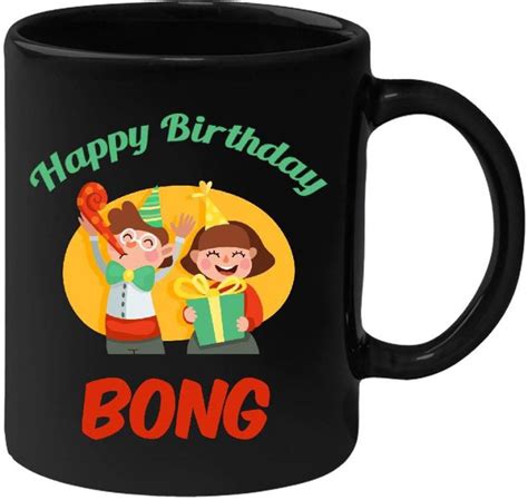 5 out of 5 stars. HuppmeGift Happy Birthday Bong Black (350 ml) Ceramic ...